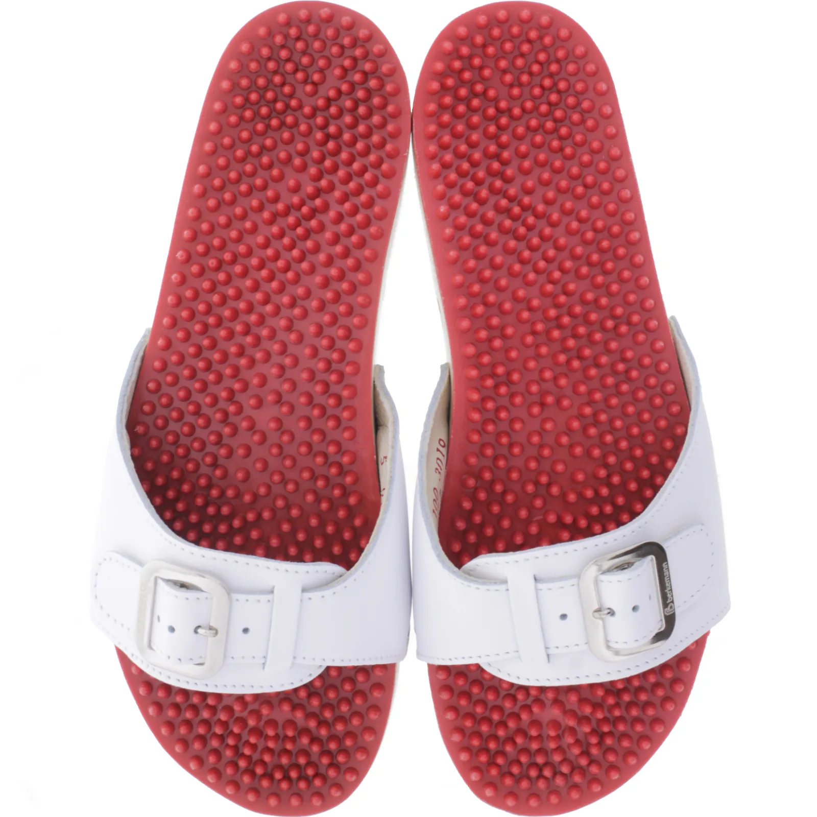 Berkemann | Noppen-Sandale | Weiß Kalbsleder | 00107-100 | Unisex