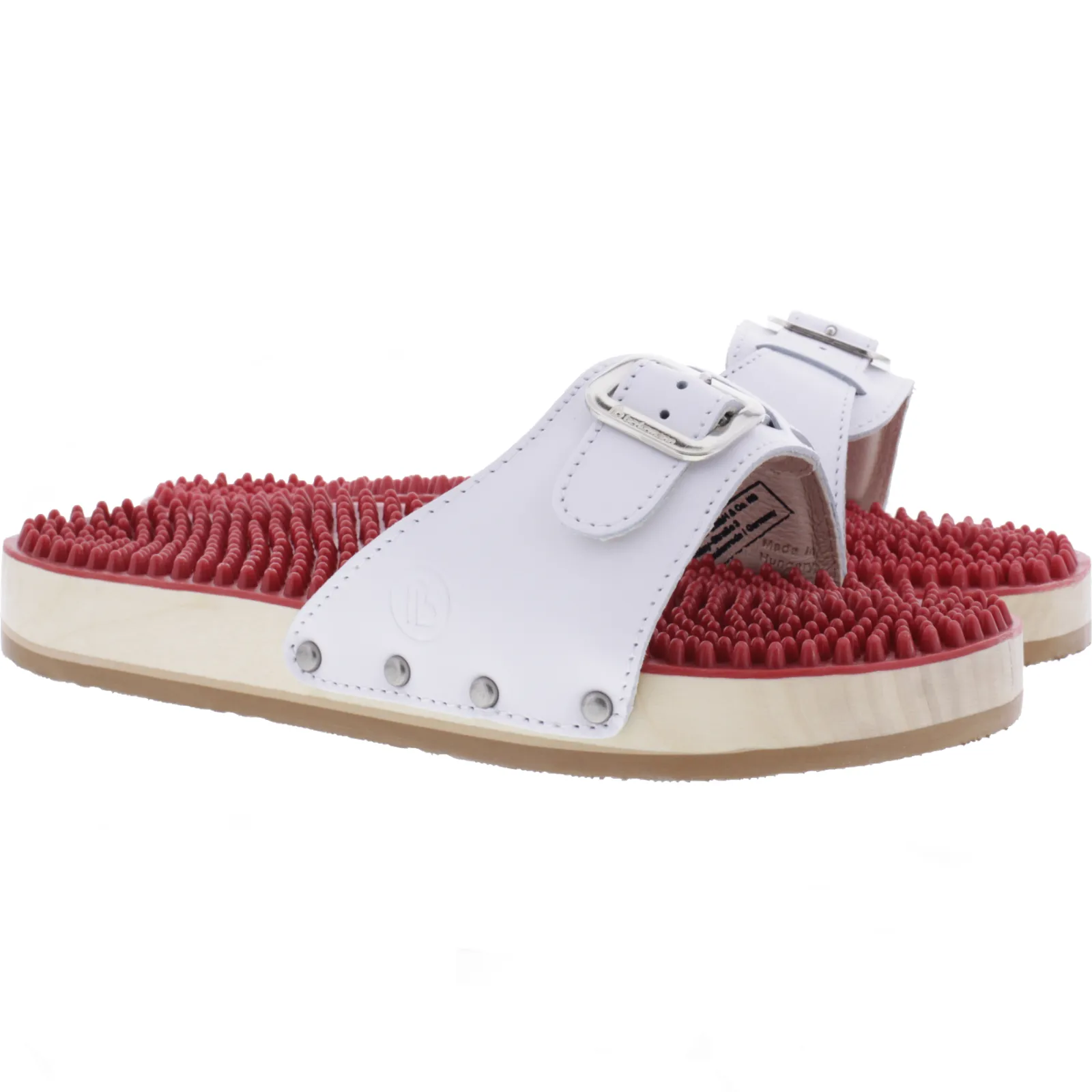 Berkemann | Noppen-Sandale | Weiß Kalbsleder | 00107-100 | Unisex