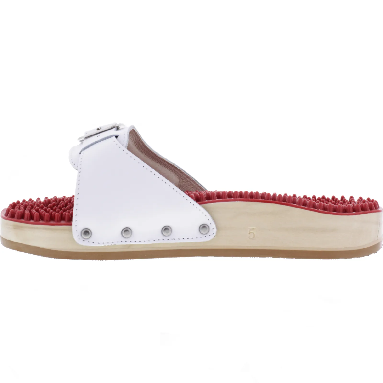 Berkemann | Noppen-Sandale | Weiß Kalbsleder | 00107-100 | Unisex