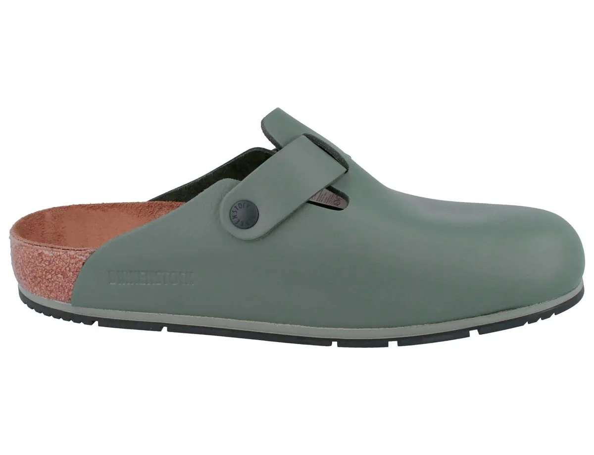 BIRKENSTOCK Boston Pro Herren Clogs grün normale Weite