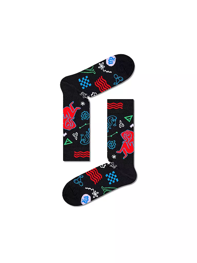 HAPPY SOCKS, Herren Socken 41-46 JUNGFRAU beige
