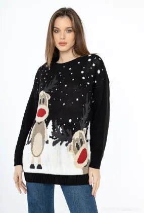 Weihnachtspullover für Damen. Sweat-Shirt / Milou-Weste / CBH-Weste-Pullover
